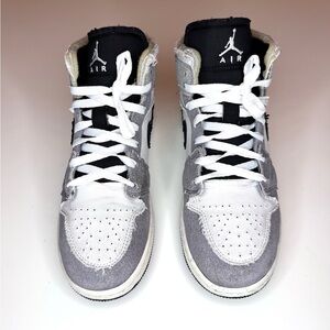 Jordan 1 Mid SE Craft PS Cement Grey Youth SZ 6Y Sneaker FD9091- 002 Shoes